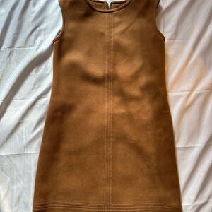 Jude Connally Tan Sleeveless Mini Dress